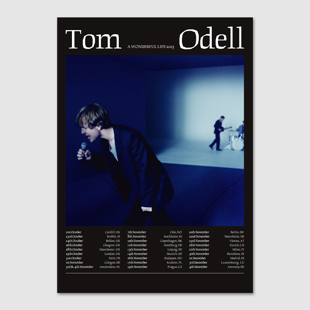 Tom Odell AWL Tour Poster 2025